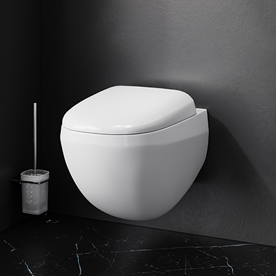 Фото товару Підвісний унітаз FlashClean C301700WH з інсталяціей та клавішою